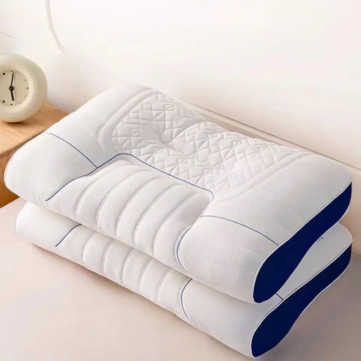 Zoned Ergonomic Memory Foam Latex Contour Pillow for Adults | Zoned Contour Support Pillow | Bed Pillows