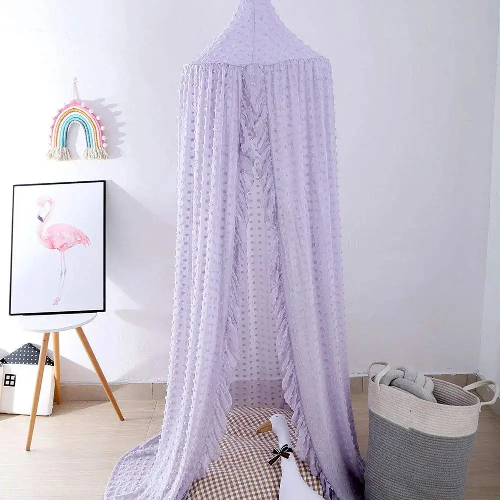 Cotton Chiffon Kids Canopy Tent for Nursery Reading Nook | Soft Hideaway for Play and Rest | Bed Canopies