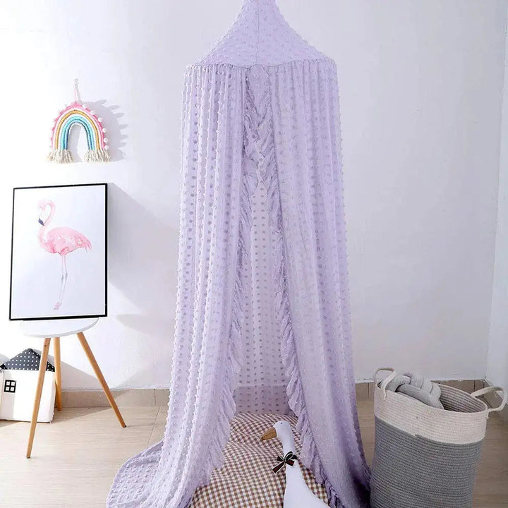 Cotton Chiffon Kids Canopy Tent for Nursery Reading Nook | Soft Hideaway for Play and Rest | Bed Canopies