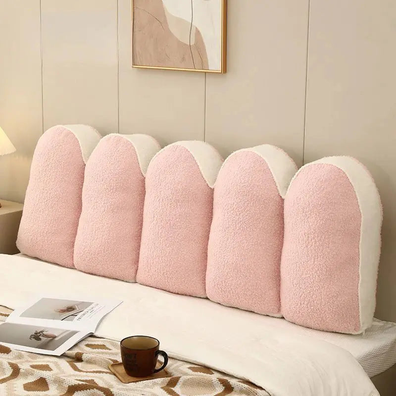 Petal Reading Cushion with Removable Washable Cover for Bedside Lounging | Petal-Shaped Bedside Reading Cushion | Wedge Pillows