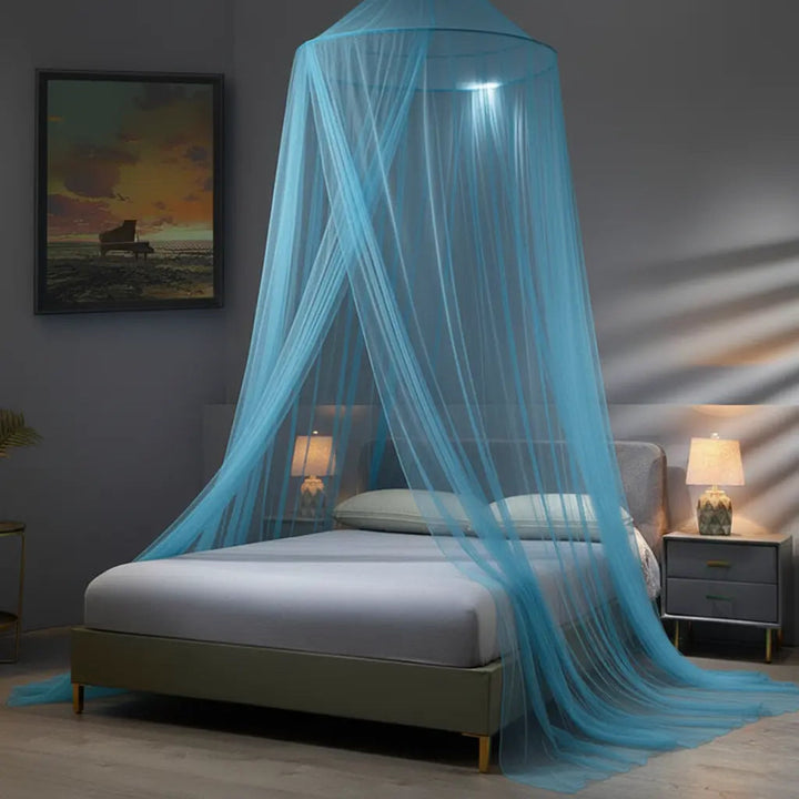 Large Dome Hanging Mosquito Net Bed Canopy for Queen, King and Twin Beds | Light Mesh Protection for Warm Nights | Bed Canopies