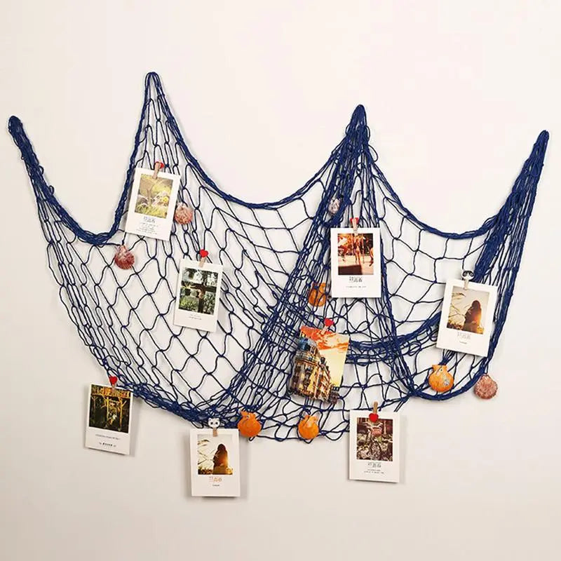 Handwoven Fishing Net Wall Decor with Knotted Rope Texture | Large-Scale Woven Wall Art | Wall Decor
