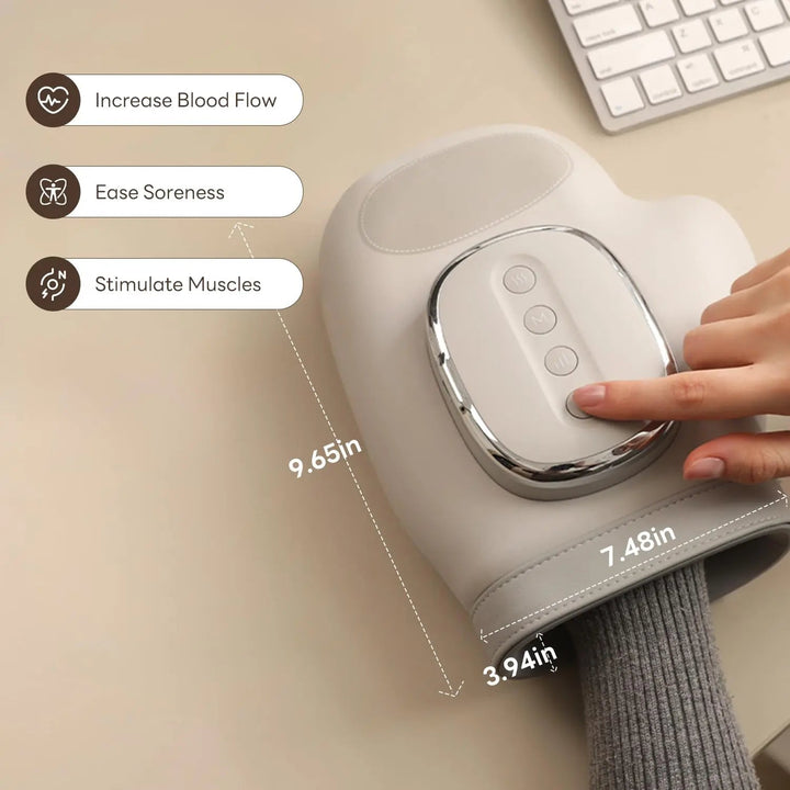 Cordless Hand Massager with Heat and Compression, 5 Intensity Levels | Heat and Compression for Hands | Hand Massagers