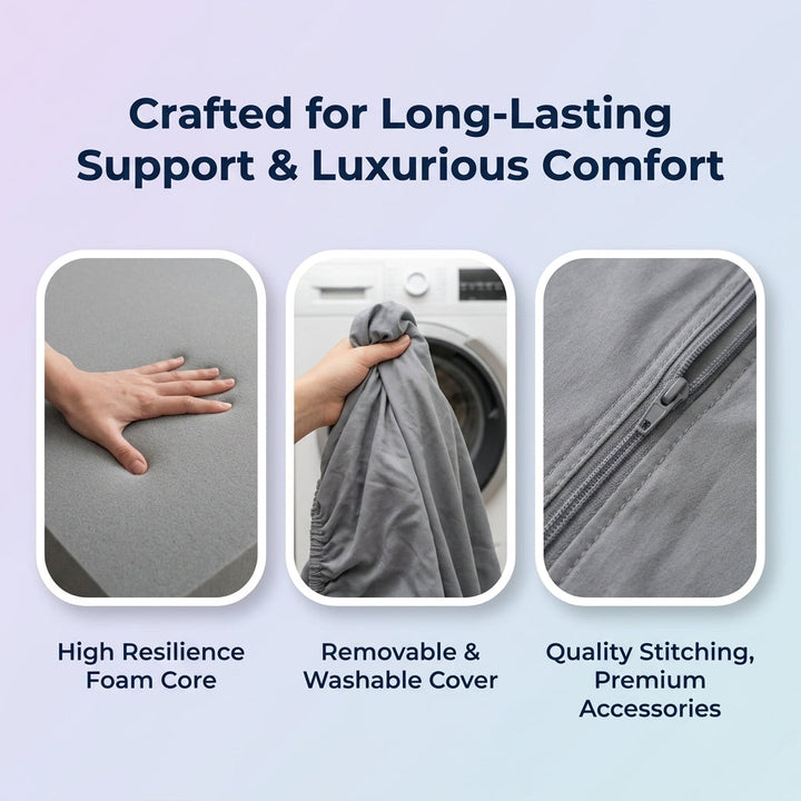 45-Degree Angled Bedrest Reading Pillow with Carry Handle | Angled Seat for Reading and Gaming | Wedge Pillows
