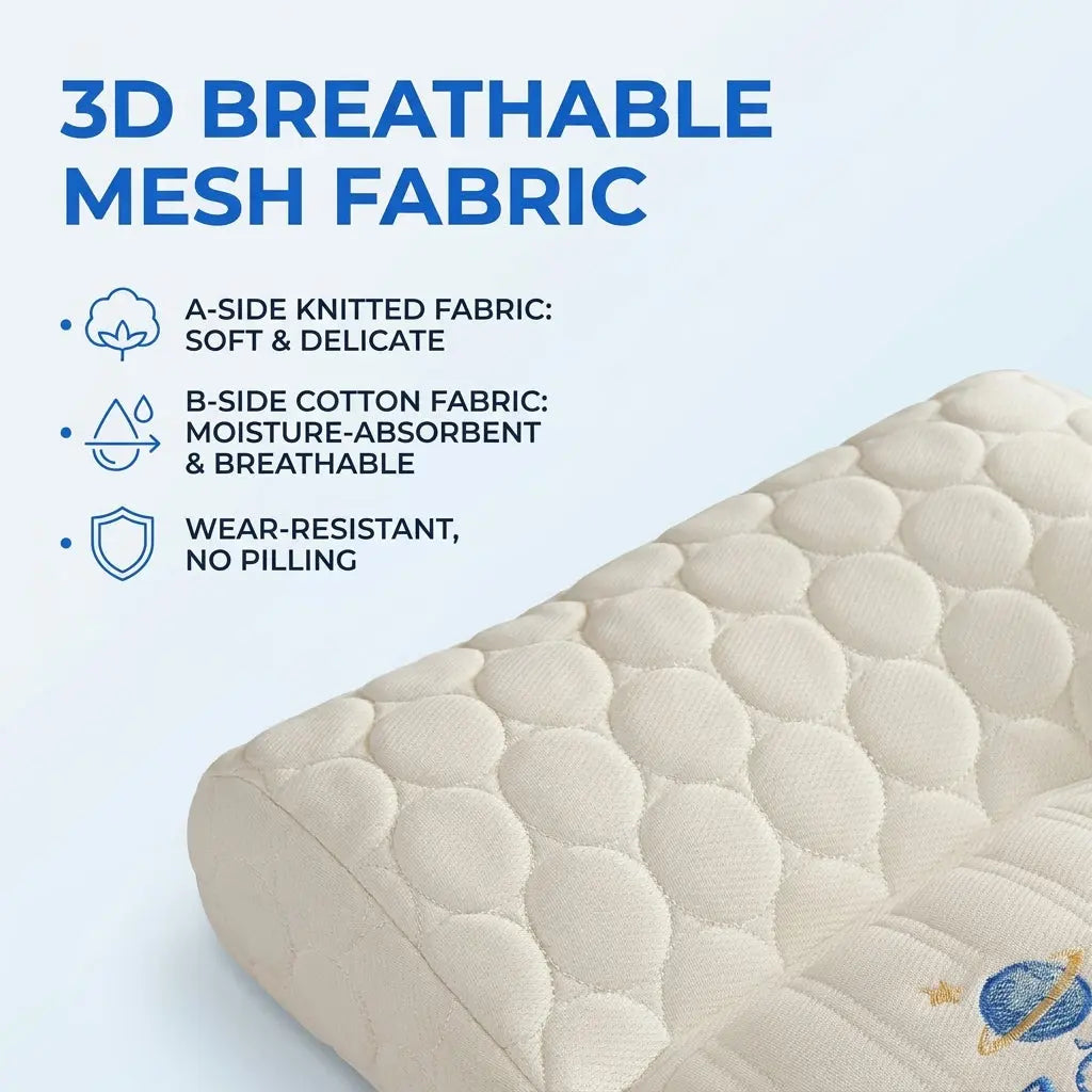 Zoned Ergonomic Memory Foam Latex Contour Pillow for Adults | Zoned Contour Support Pillow | Bed Pillows