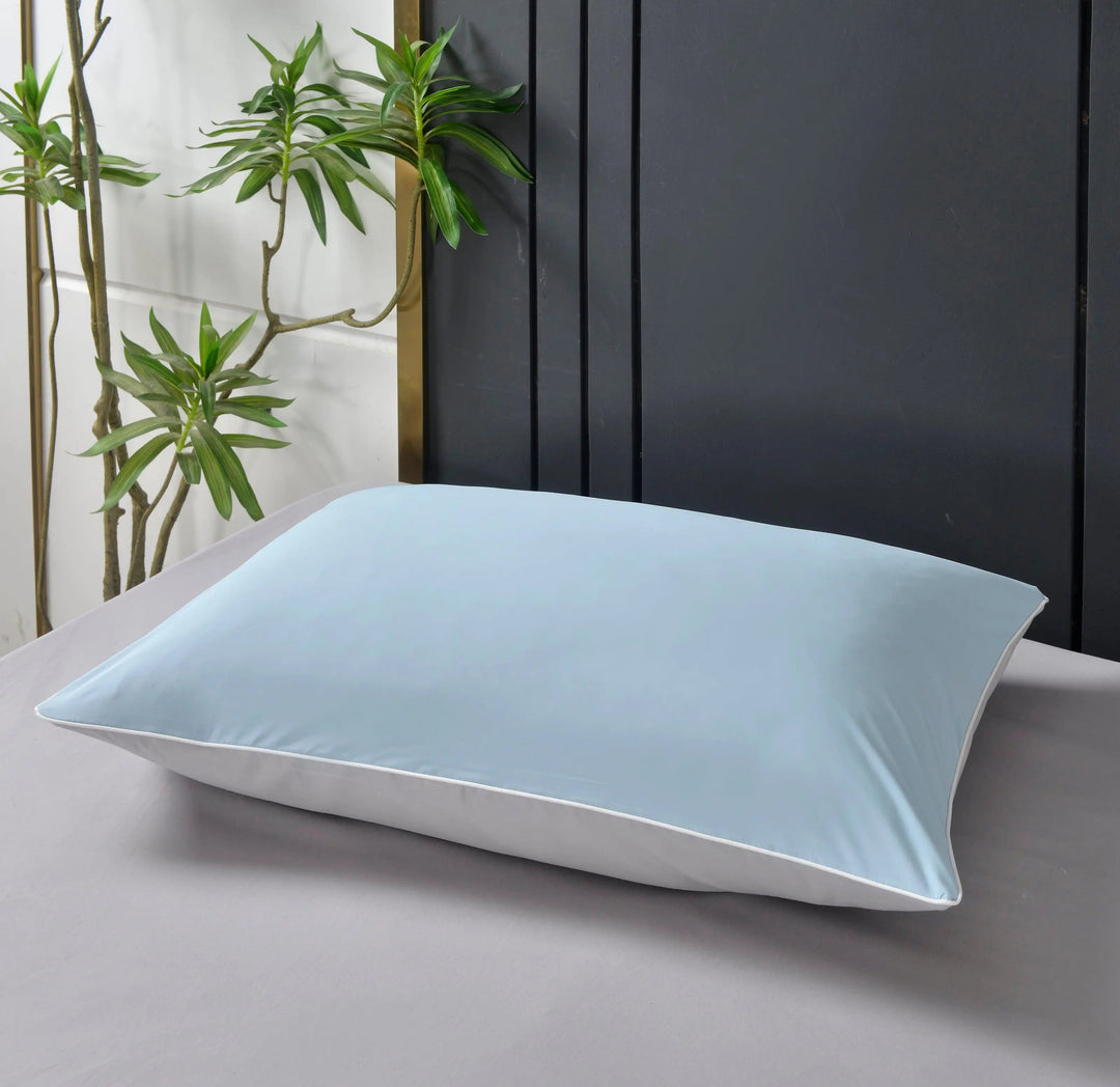 Reversible Pillowcase Set with Cooling and Cotton Sides, 2 Pieces | Reversible Cooling Cotton Pillowcases | Pillowcases