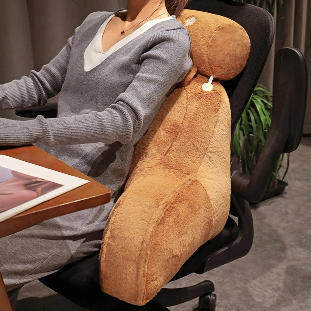 Capybara Reading Pillow with Arm Support and Removable Cover | Capybara Reading Pillow with Arms | Wedge Pillows