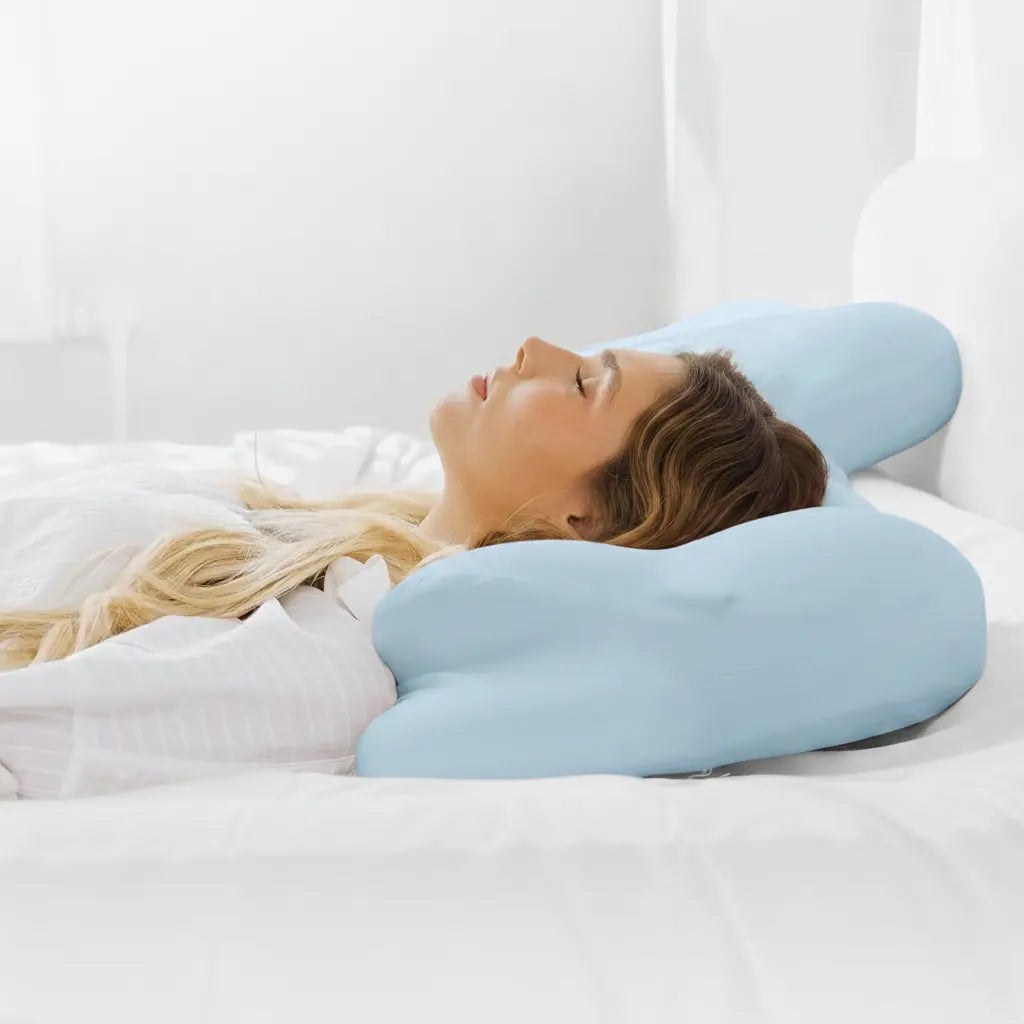 Adjustable Cloud Memory Foam Pillow with Dual Height Layers | Two Heights in One Soft Cloud | Bed Pillows