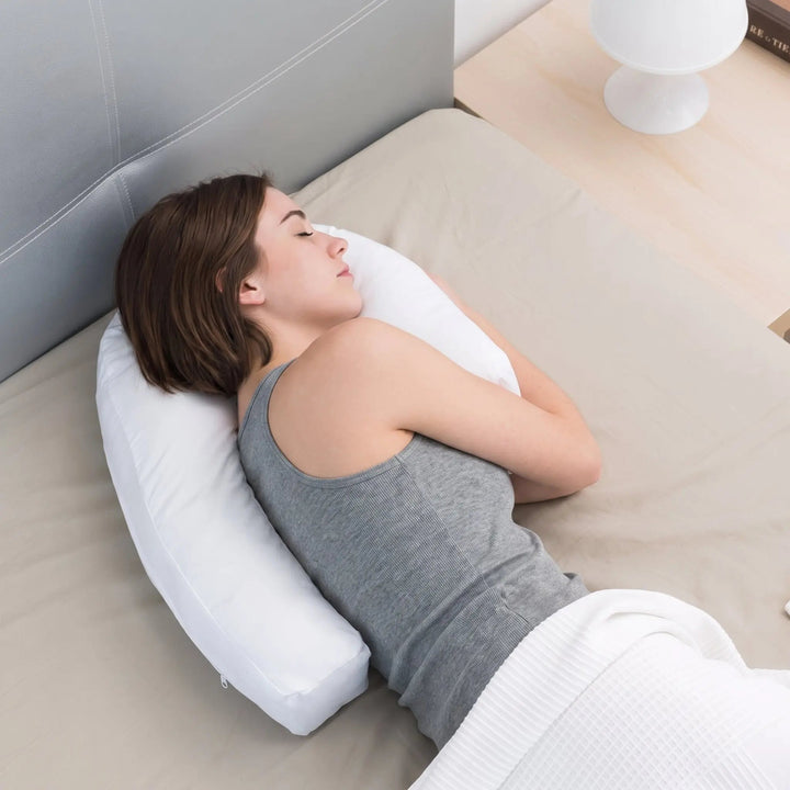 U-Shape Contour Pillow with Ear Space for Side Sleeping | Side Sleeper Neck Comfort | Bed Pillows
