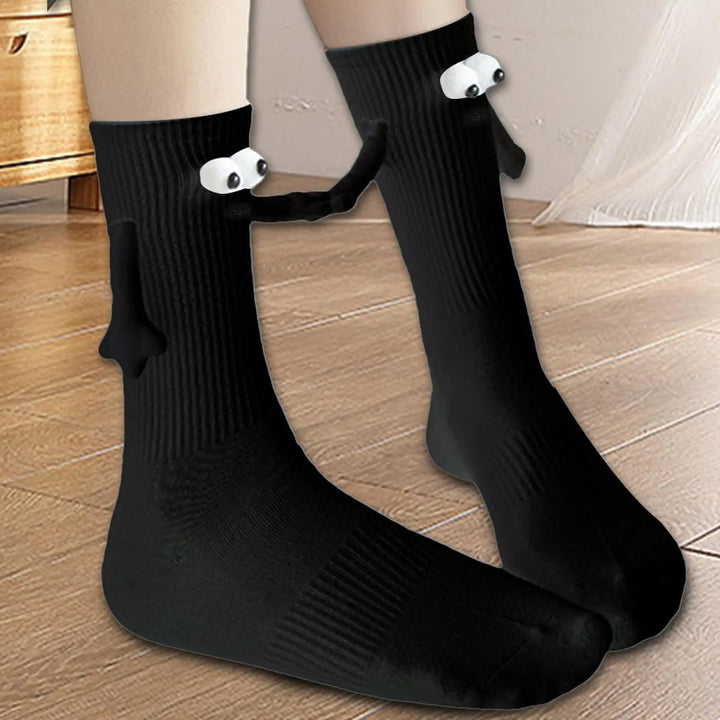 Magnetic Hand-in-Hand Couple Socks, Funny Matching Cartoon Pair | Fun Matching Socks for Couples | Socks