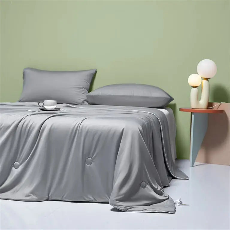 Featherlight Summer Lightweight Comforter with Quilted Channels | Thin Cover for Hot Months | Comforters