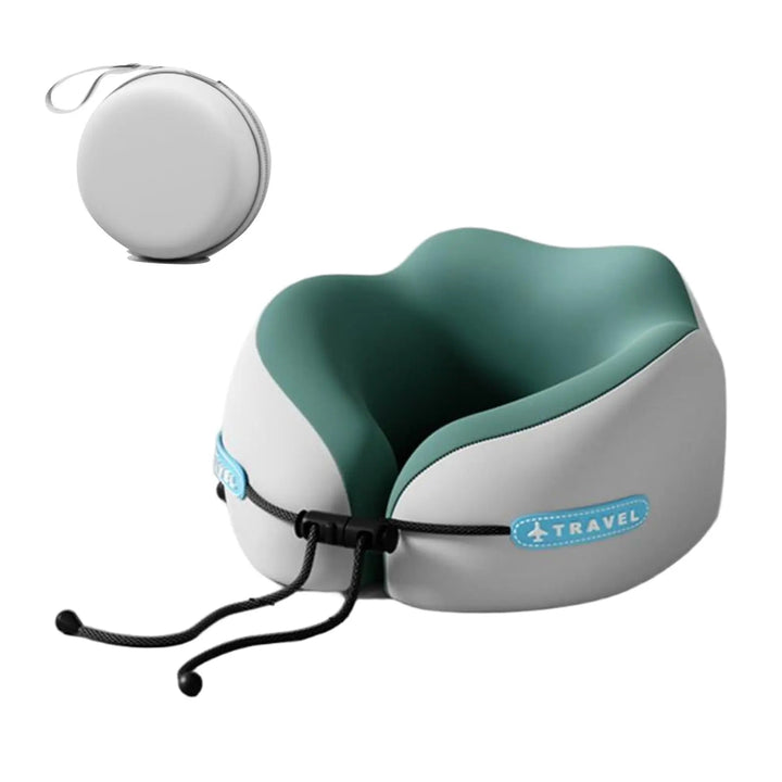 Portable U-Shaped Memory Foam Travel Pillow with Foldable Design | Foldable Neck Support Travel Pillow | Travel Pillows