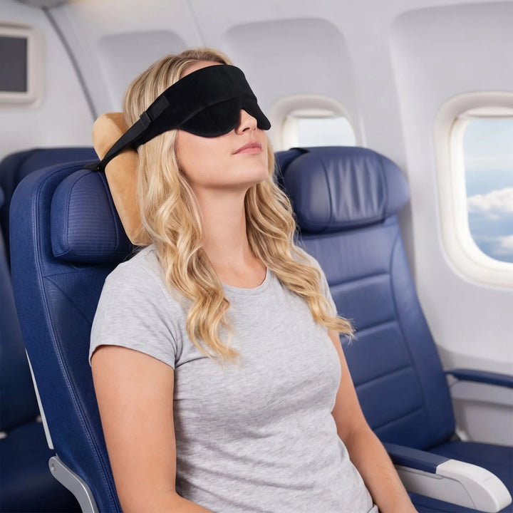 Universal Travel Pillow with Soft Neck Support and Eye Mask | Travel Pillow with Eye Mask | Travel Pillows