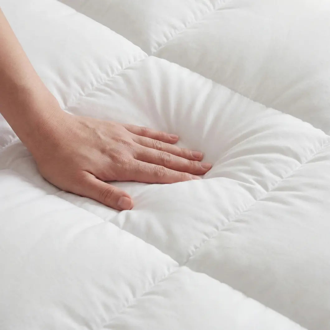 Quilted Waterproof Mattress Pad with Quiet 3-Layer TPU Protection | Quiet Protection, Soft Top | Mattress Protectors