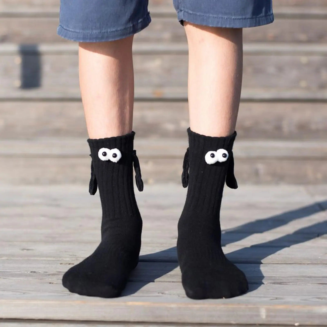 Magnetic Hand-in-Hand Couple Socks, Funny Matching Cartoon Pair | Fun Matching Socks for Couples | Socks