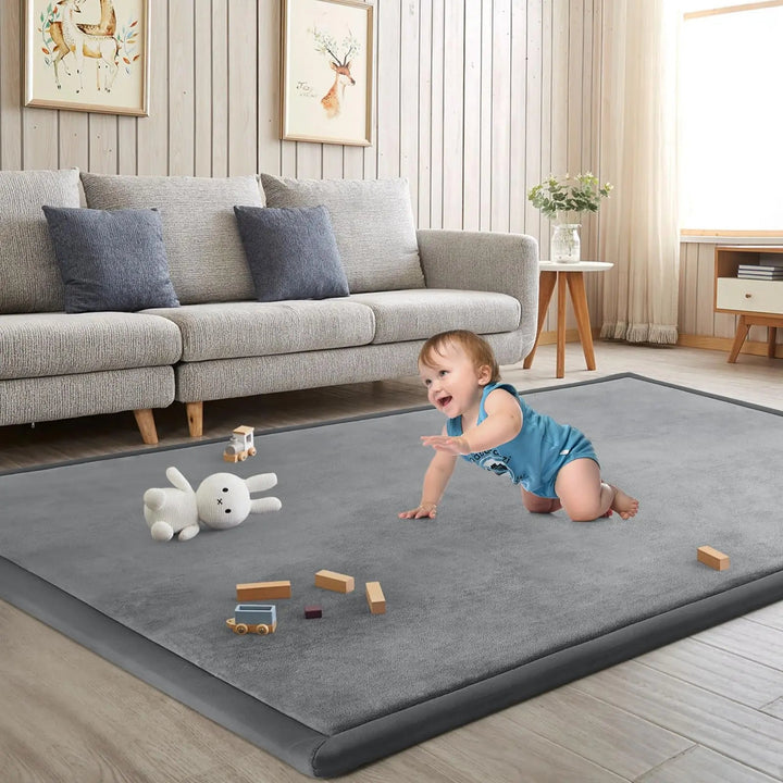 Thick Foam Baby Play Mat for Nursery, Playroom and Living Room | Thick Foam Play Mat for Floors | Play Mats