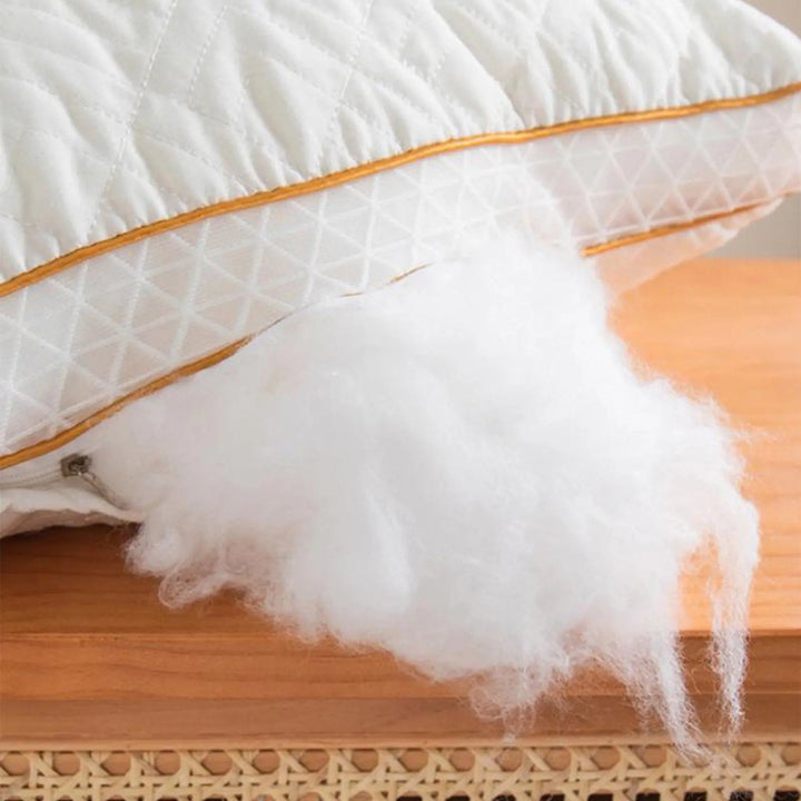 Soft Textile Soy Fiber Pillow with Ergonomic Height Support | Ergonomic Soy Fiber Pillow | Bed Pillows