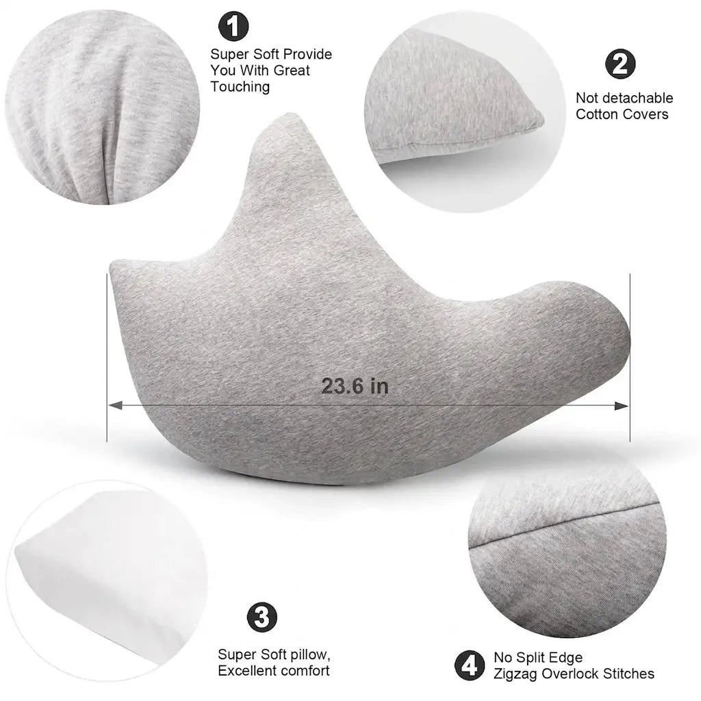 Contoured Memory Foam Recovery Support Pillow for Sleep or Sitting | Steady Support to Recline | Wedge Pillows