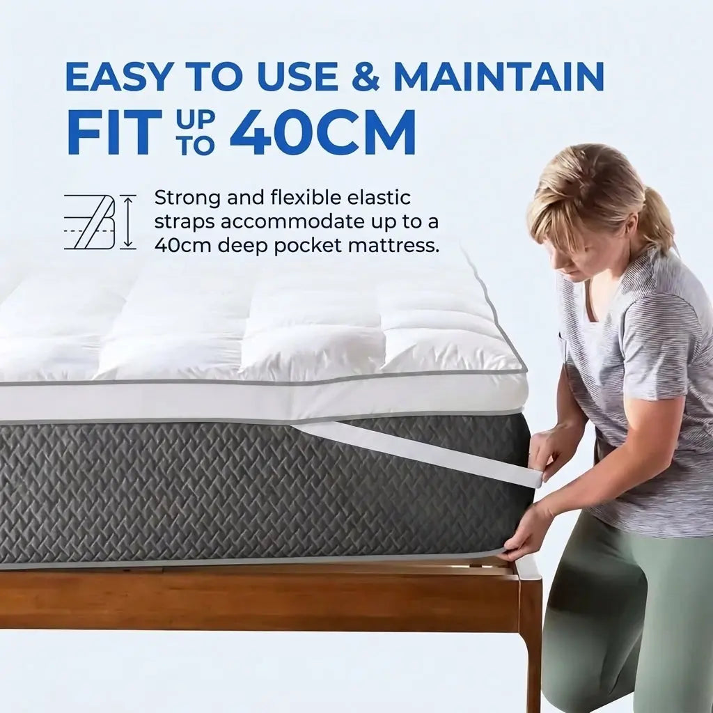 Waterproof Breathable Mattress Pad with 3-Layer Quilted Design | Quiet Waterproof Mattress Pad | Mattress Protectors