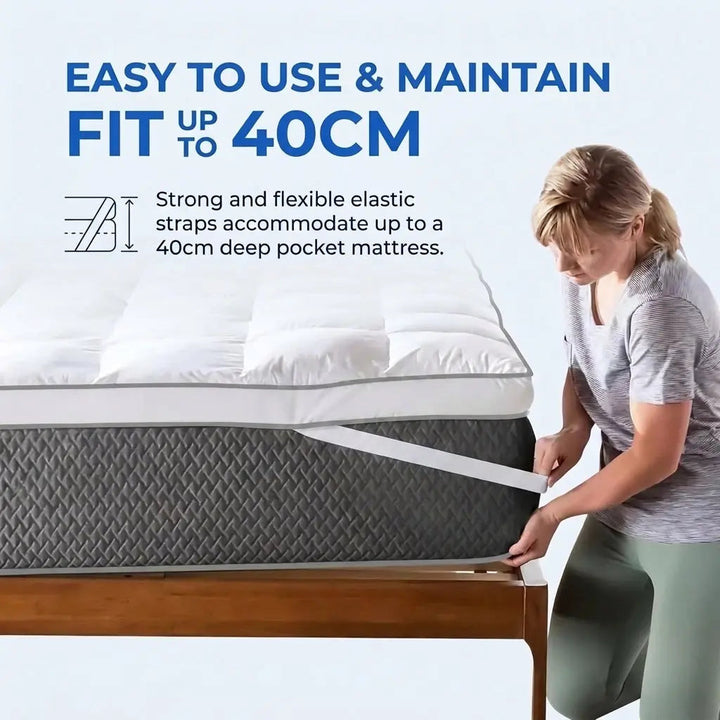 Quilted Waterproof Mattress Pad with Quiet 3-Layer TPU Protection | Quiet Protection, Soft Top | Mattress Protectors