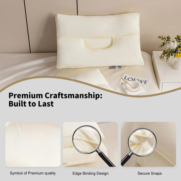 Adjustable Zoned Contour Pillow with Cotton Cover for Home Sleep | Adjustable Zoned Contour Pillow | Bed Pillows