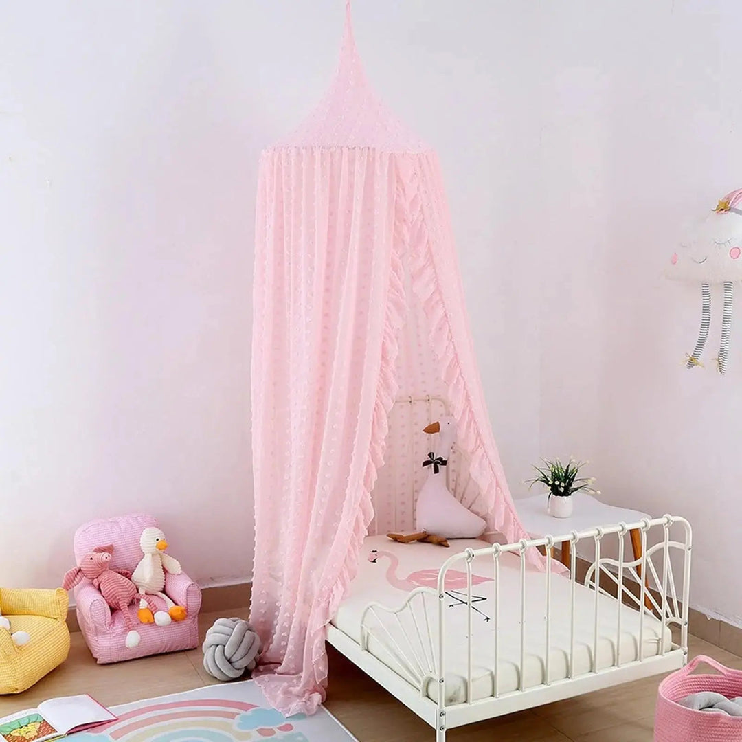 Cotton Chiffon Kids Canopy Tent for Nursery Reading Nook | Soft Hideaway for Play and Rest | Bed Canopies