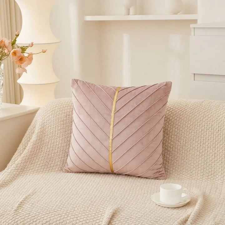 Geometric Velvet Pillow Cover for 45x45 Cushions, Insert Excluded | Geometric Velvet Cushion Cover | Cushion Covers