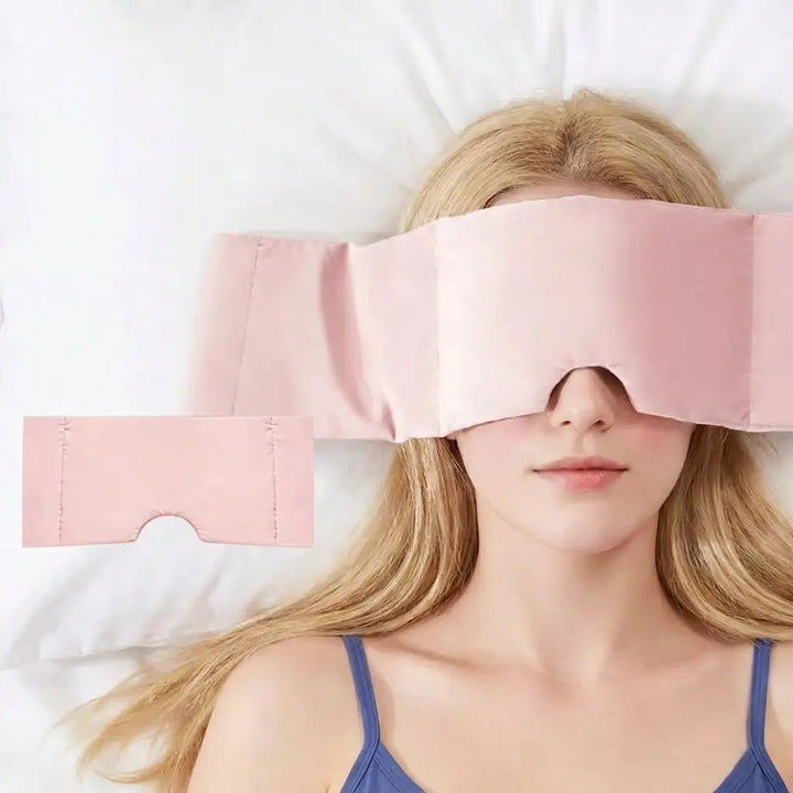 Weighted Cooling Sleep Mask with Cool-Touch and Plush Sides | Dark, Calm and Gently Weighted | Sleep Masks
