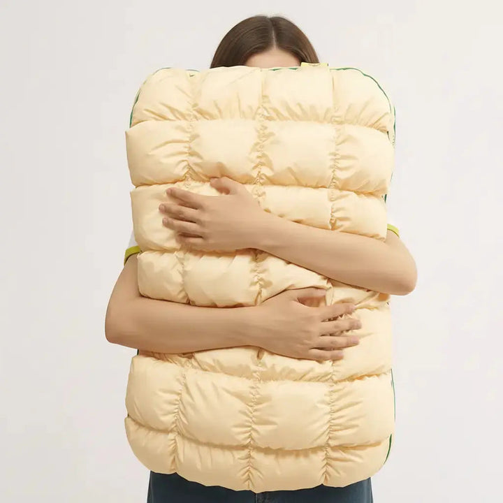 Rebound Puff Bed Pillow with Breathable Cotton Cover | Fluffy Pillow That Keeps Its Height | Bed Pillows