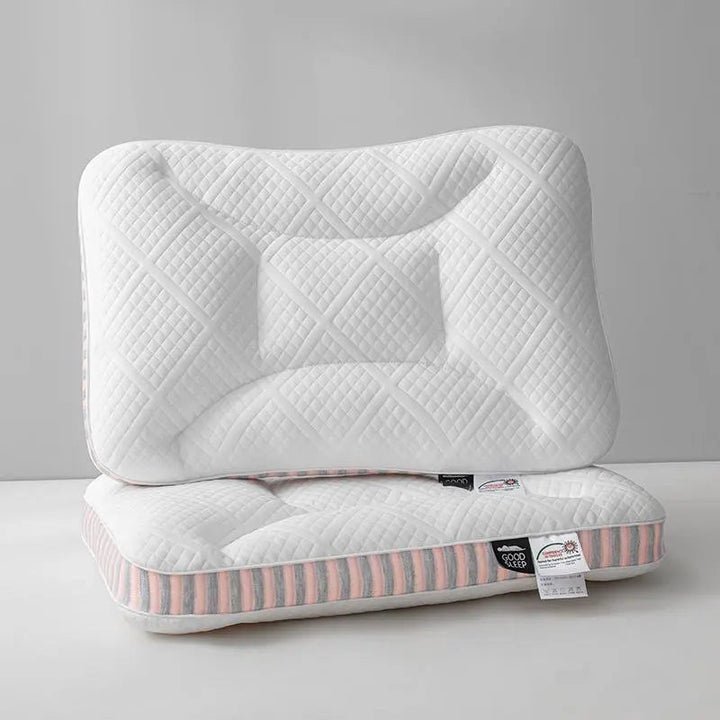Low Profile Contour Pillow with Dual Firmness and Zoned Cushioning | Slim Zoned Contour Pillow | Bed Pillows