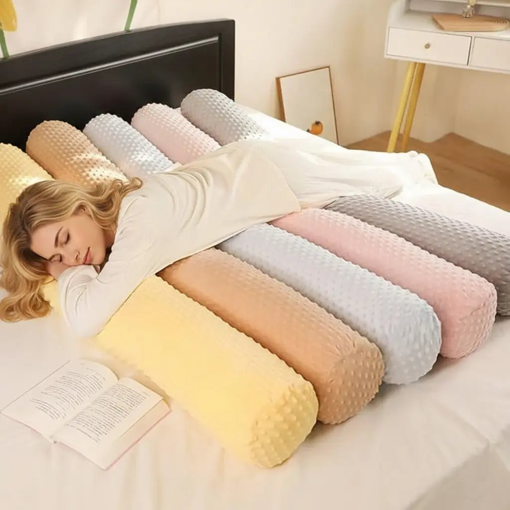 Plush Memory Fiber Body Pillow with Breathable Cover | Full-Length Side Sleep Support | Body Pillows