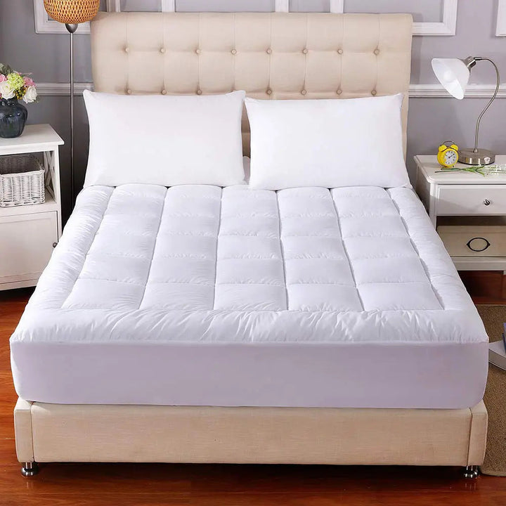 Waterproof Breathable Mattress Pad with 3-Layer Quilted Design | Quiet Waterproof Mattress Pad | Mattress Protectors