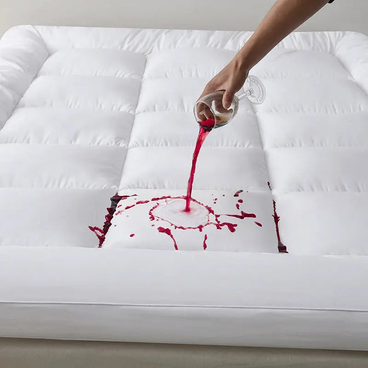 Quilted Waterproof Mattress Pad with Quiet 3-Layer TPU Protection | Quiet Protection, Soft Top | Mattress Protectors