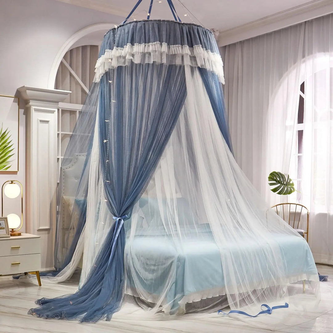 Princess Bed Canopy Cotton Round Dome Mosquito Net for Kids | Dreamy Dome for Kids&