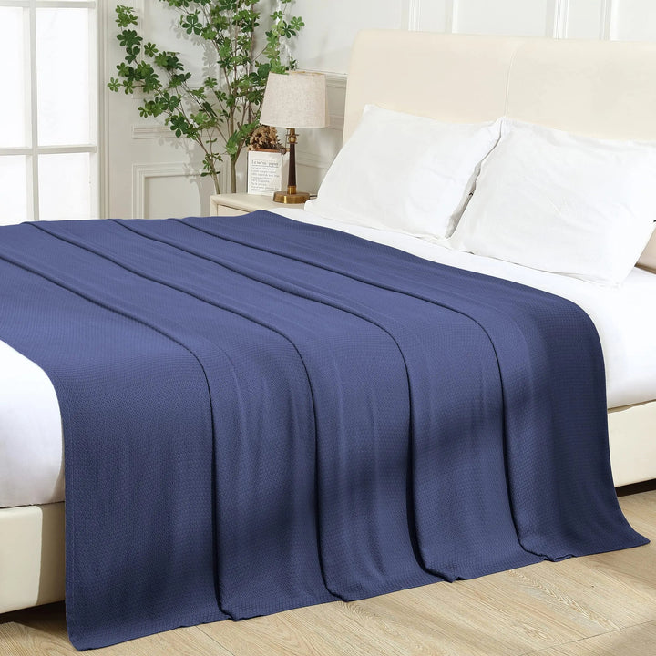 100% Bamboo Cooling Blanket, Lightweight for Spring, Summer and Travel | Breathable Bamboo Layer | Cooling Blankets
