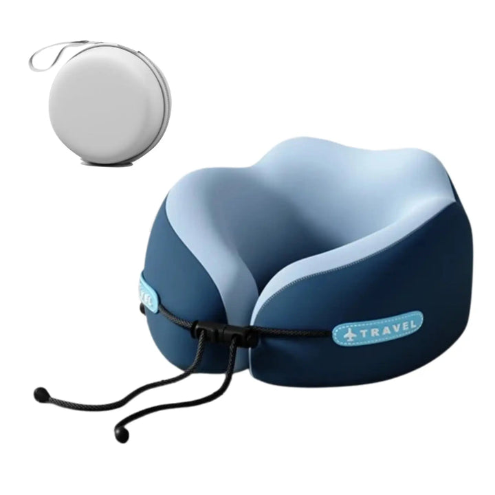 Portable U-Shaped Memory Foam Travel Pillow with Foldable Design | Foldable Neck Support Travel Pillow | Travel Pillows