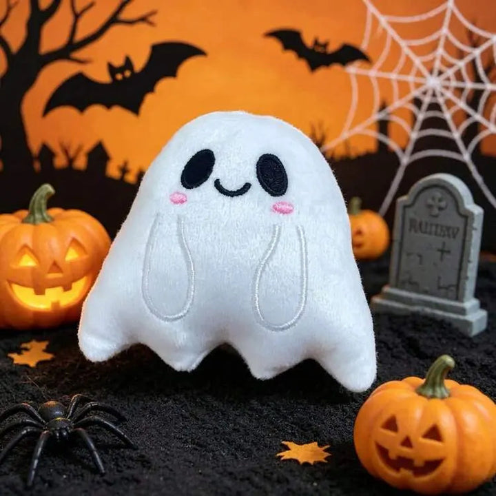 Halloween Ghost Plush Pillow for Seasonal Sofa and Living Room Decor | Spooky-Cute Ghost Pillow Decor | Decorative Pillows