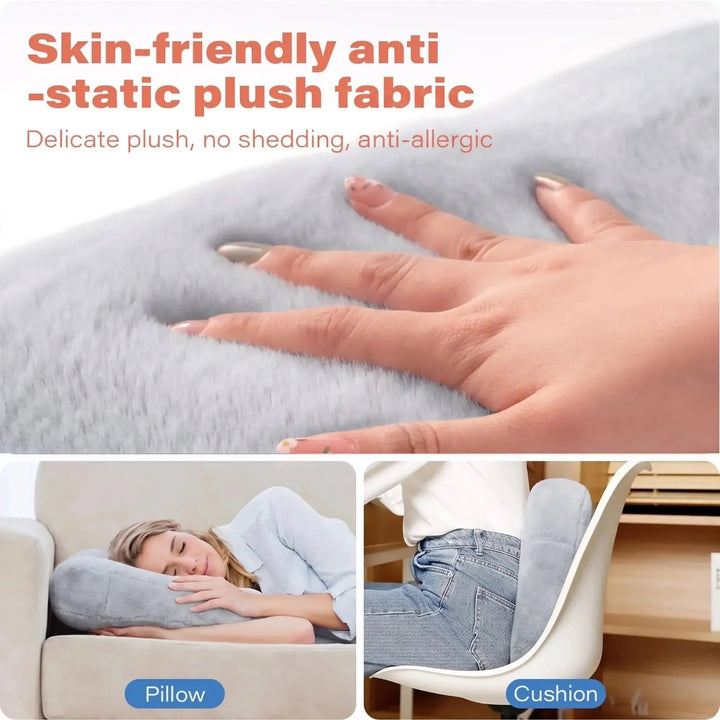 Adjustable Pillow Tablet and Phone Holder Stand with Two Removable Trays | Tablet Pillow With Snack Trays | Tablet Stands