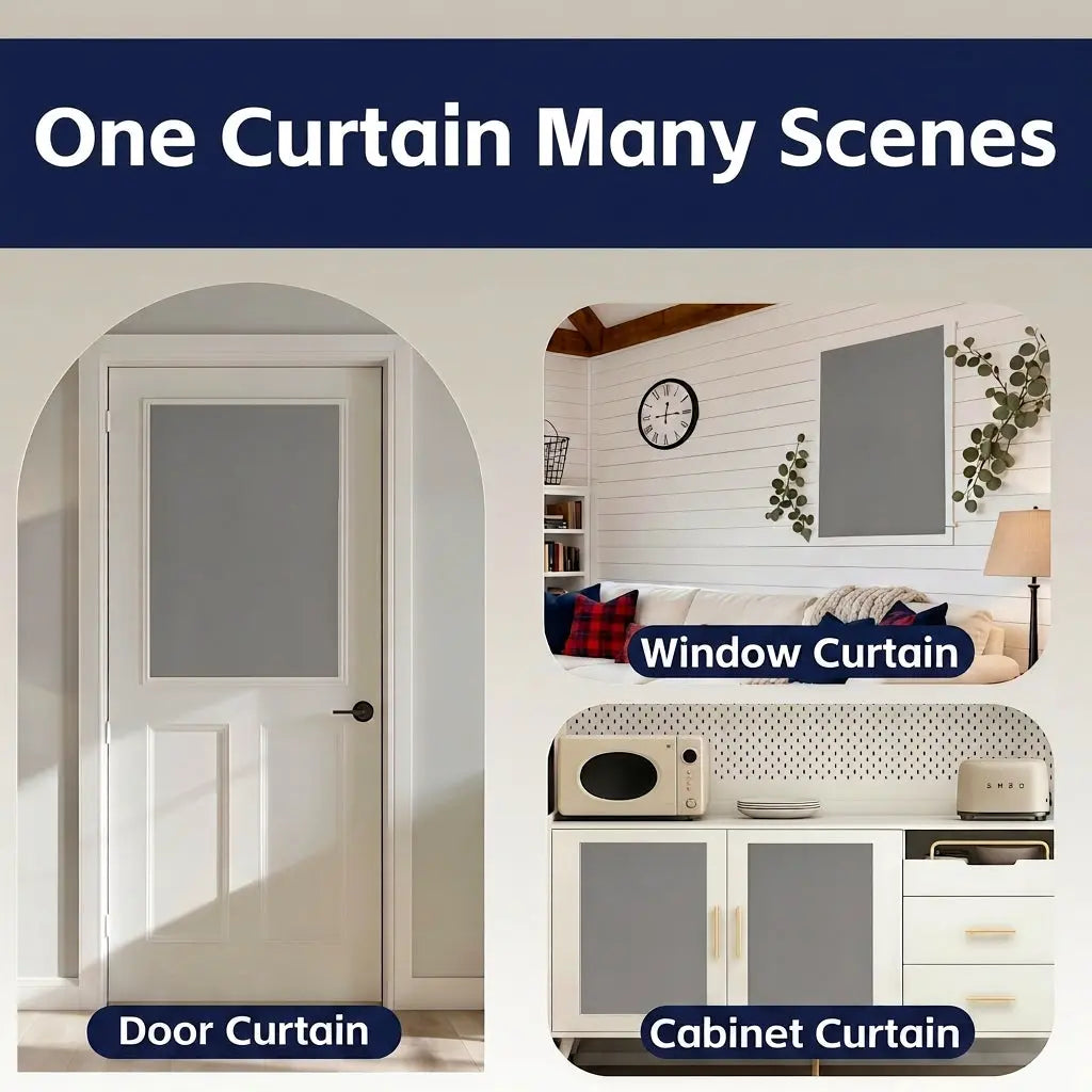 Self-Adhesive Blackout Curtain for Rentals, Dorms and Travel | Instant Darkness, No Drilling | Blackout Curtains