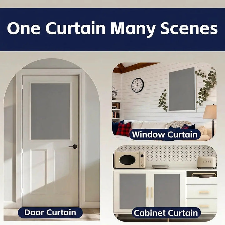 Self-Adhesive Blackout Curtain for Rentals, Dorms and Travel | Instant Darkness, No Drilling | Blackout Curtains
