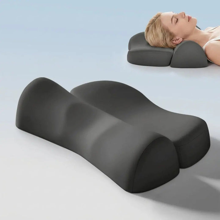 Ergonomic Contour Pillow with Zoned Curved Design for Adults | Curved Zoned Contour Pillow | Bed Pillows