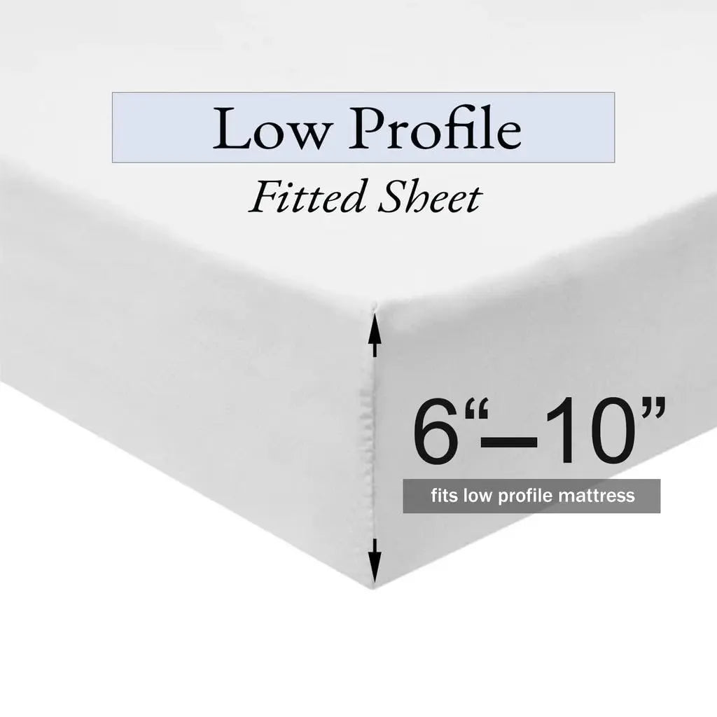 4 Piece Microfiber Sheet Set with Ruched Edge and Deep Pocket Fit | Ruched Edge Microfiber Sheet Set | Sheet Sets