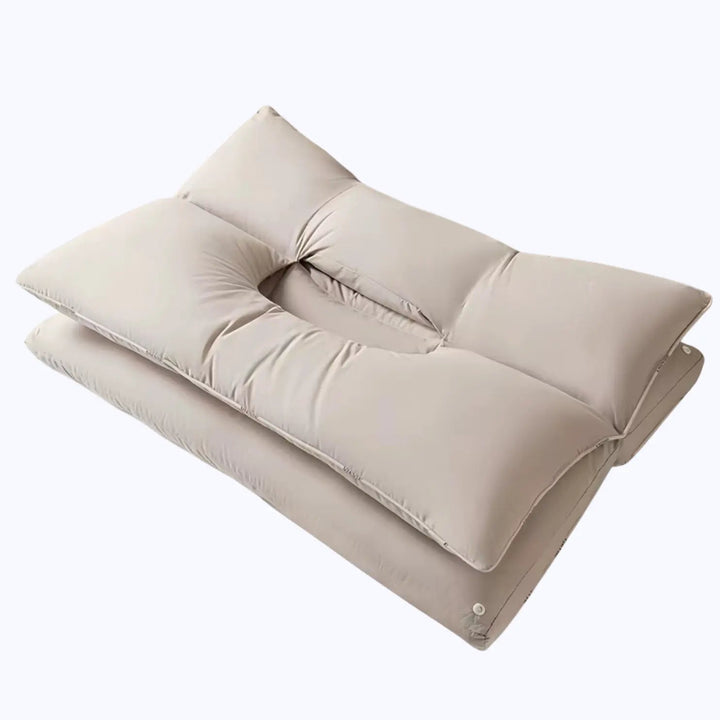 Adjustable Zoned Contour Pillow with Cotton Cover for Home Sleep | Adjustable Zoned Contour Pillow | Bed Pillows