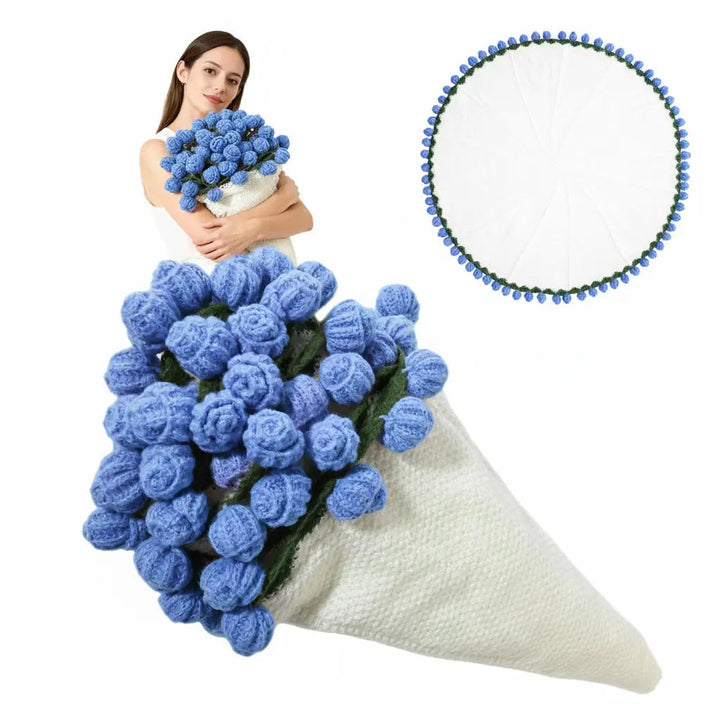 Crochet Flower Rose Bouquet Blanket for Cosy Home Decor | Flowers That Last, Blanket That Warms | Throw Blankets