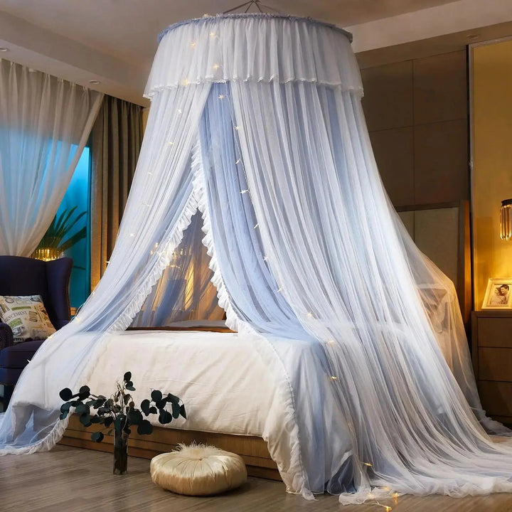 Princess Bed Canopy Cotton Round Dome Mosquito Net for Kids | Dreamy Dome for Kids&