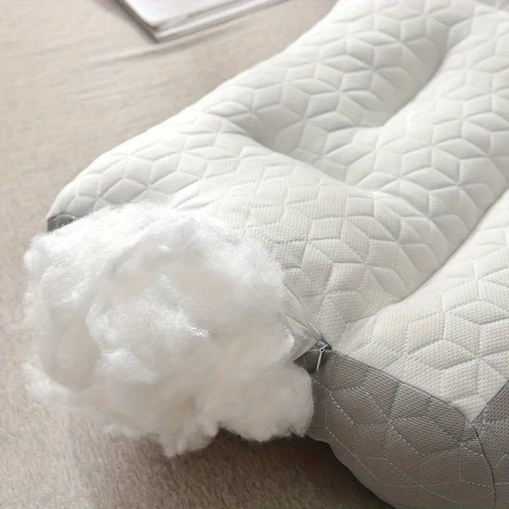 Latex Contour Pillow with Dual Firmness and Low Profile Design | Dual Firmness Low Contour Pillow | Bed Pillows
