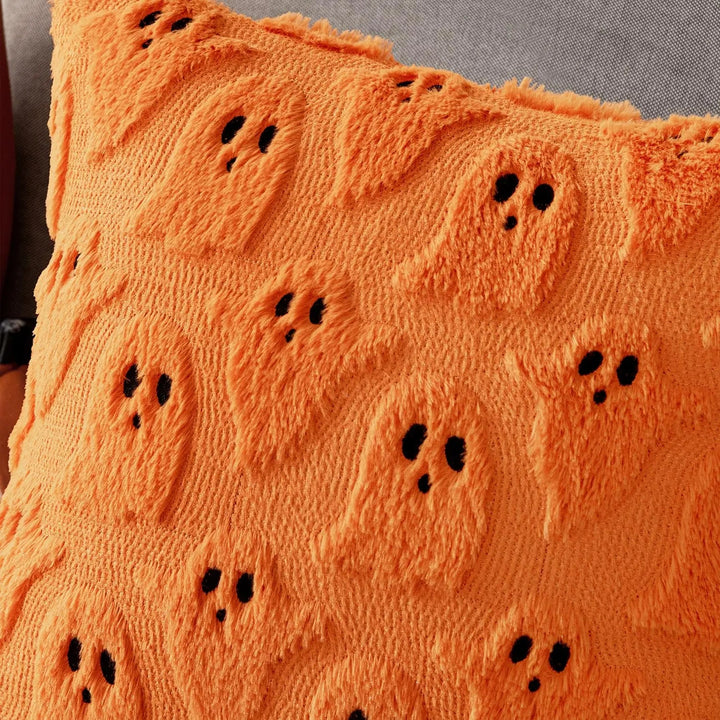 Embroidered 3D Ghost Cushion Covers Set of 2 for Halloween | Spooky Style for the Sofa | Cushion Covers