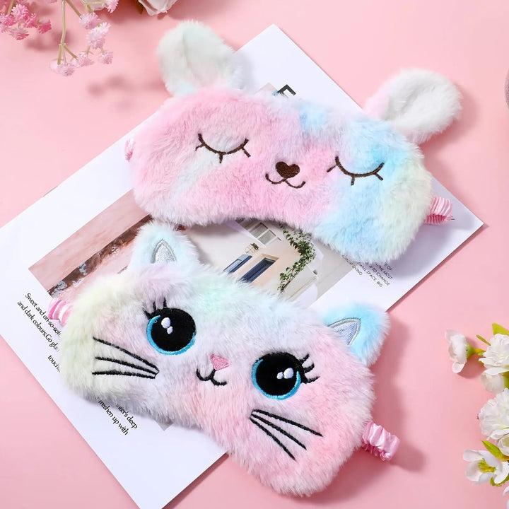 Cute Unicorn Sleep Mask with Stretchy Band for Kids Travel and Naps | Cute Kids Sleep Mask | Sleep Masks