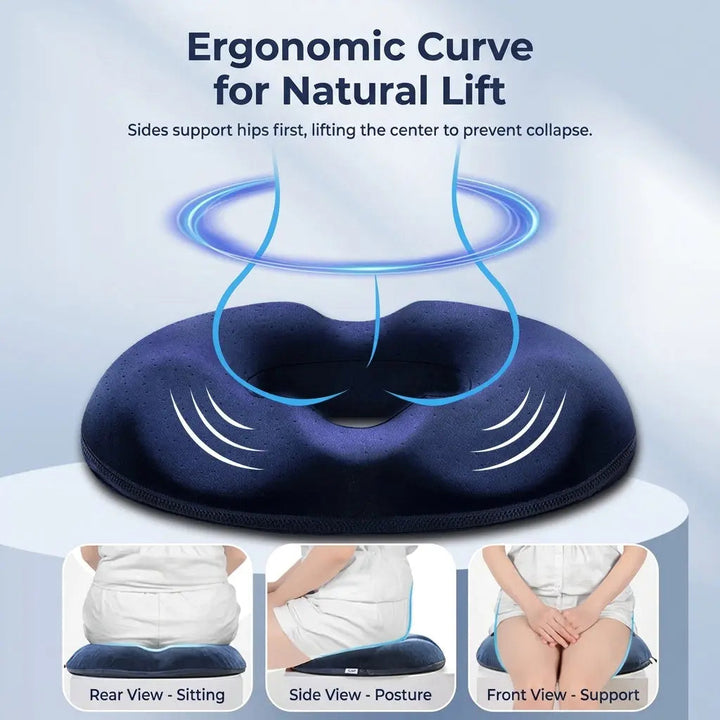 Memory Foam Donut Seat Cushion for Office and Home | Comfortable Seat Relief | Seat Cushions