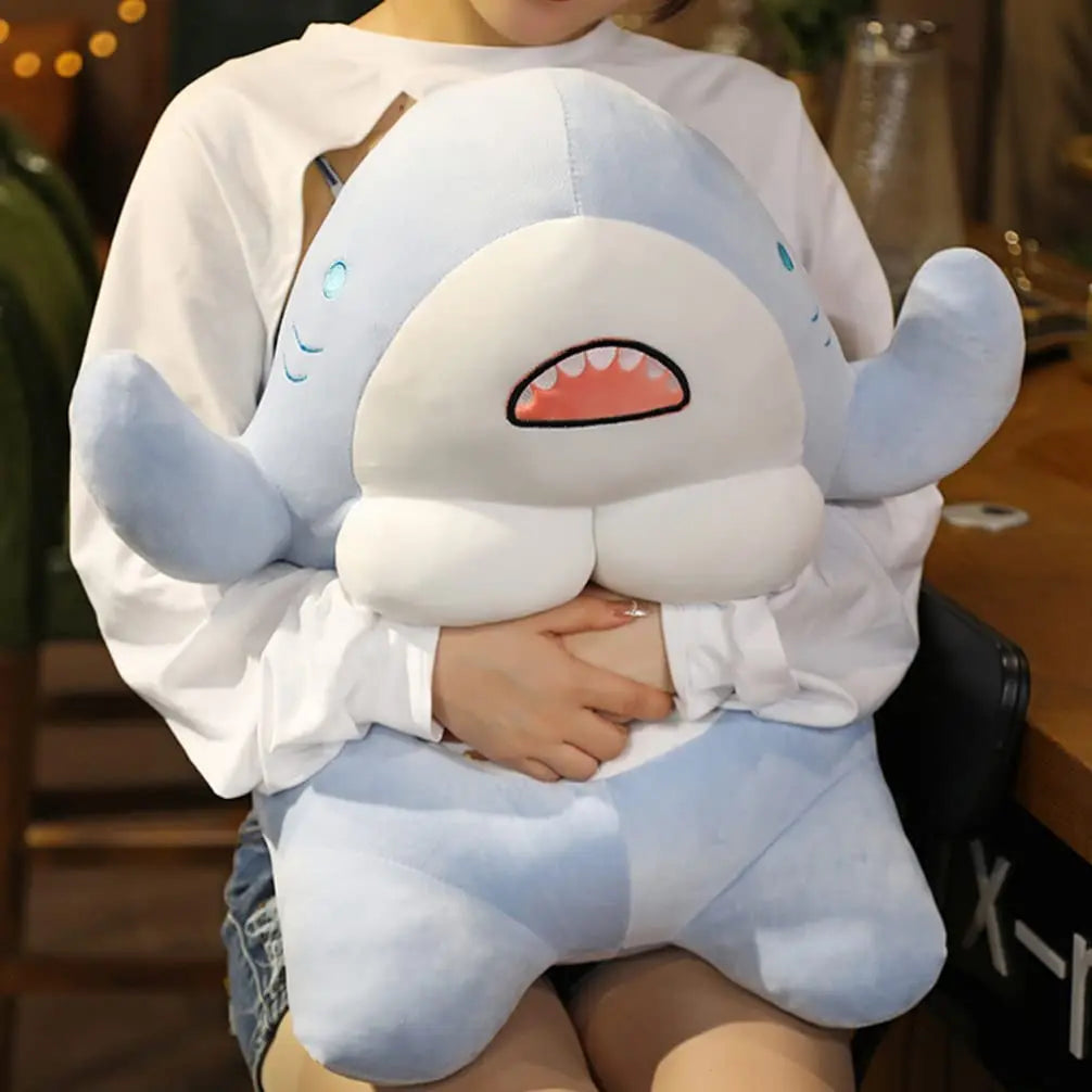 Muscle Shark Plush Toy, Soft Stuffed Ocean Animal for Kids | Funny Muscle Shark to Cuddle | Plush Toys